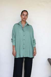 Palm Green Oversized Shirt