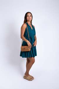 Dresses Ladies: Ocean Green Light Weight Mini Dress