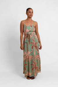 Ladies: Green Coco Palm Rama Maxi