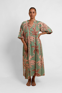 Ladies: Green Coco Palm Tina Mumu