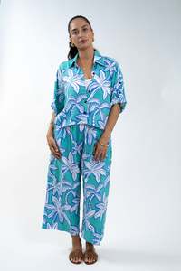 Ladies: Green Moana Grove Cropped Grace Pant