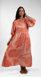Ladies: Peach Moana Shell Tina Mumu