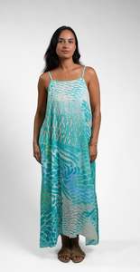 Ladies: Aqua Parrot Fish Rama Midi