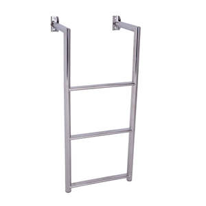 Stainless Steel 90 degree angled platform ladder