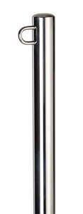 Boating Accesories: Ski pole kit includes 1200mm pole, flat mounting plate & quick release base - 316 Stainless Steel