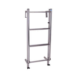 Stainless Steel 290mm wide 6 Tread toe rail ladder suits yachts