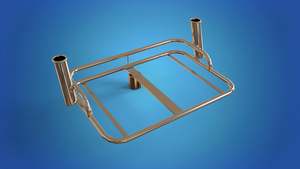 Stainless Steel Small bait station with 2 x rod holders mounts on top of your 2�&hellip;