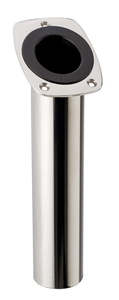 Fishing Accesories: Stainless Steel Rod holder with black nylon insert – Angled