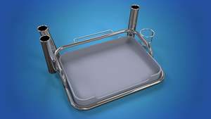 Stainless Steel Small bait station 3 x rod holders 1 x can holder mounts onto yo&hellip;