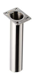 Rod Holders: Stainless Steel Rod holder with flat top plate – Offset PAIR