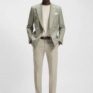 BOSS Slim Fit Stretch Cotton Trousers - Man to Man