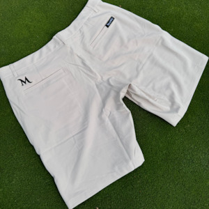 All Manu Golf: Cream Manu Shorts – Comfortable & Stylish Golf Shorts for Men