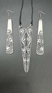 Bone Set (Necklace & Earrings)