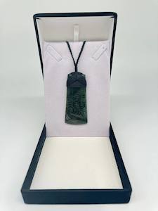 All Pounamu: Engraved Toki Pounamu Necklace