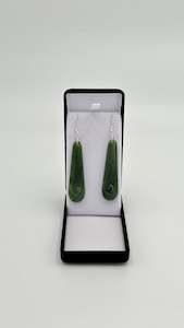 Roimata Koru Pounamu Earrings