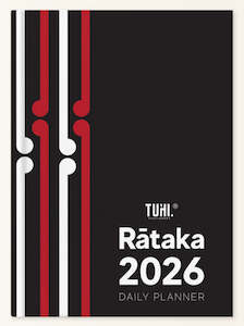 Easygift: 2026 Rātaka Black Koru Tuhi Stationary
