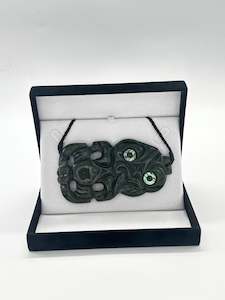 Tiki Side Hanging Pounamu Necklace