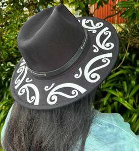 Black Maori Fedora Hat