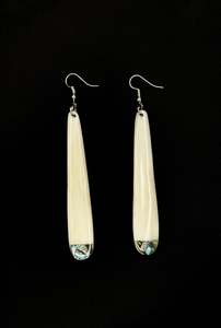 Roimata Bone Earrings 85mm x 20mm