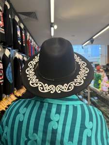 Hats Potae: Black Mangopare Fedora