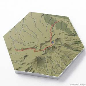 Tongariro Alpine Crossing 3D Map
