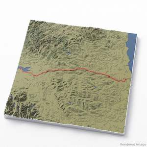 Hadrians Wall Path 3D Map