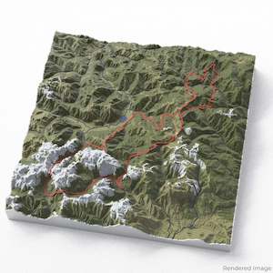 Peaks of the Balkans 3D Map