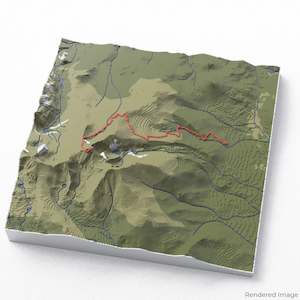 Longs Peak Trail 3D Map
