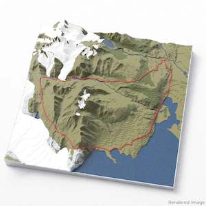 Huemul Circuit 3D Map