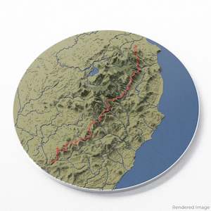 All: Wicklow Way 3D Map