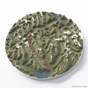 New Zealand: Milford Track 3D Map