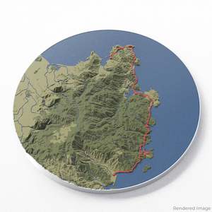 New Zealand: Abel Tasman Coast Track 3D Map