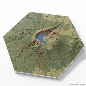 All: Mount Rinjani 3D Map