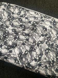 Cotton Lycra: Watercolour Black - Cotton Lycra
