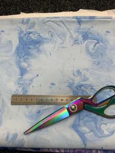 Marble Blue wash - Woven