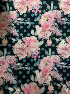 Canvas: Polka pink floral- Canvas