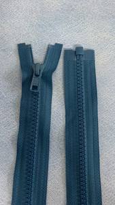 Zips: Size 5 - Medium Blue (Molded plastic) Open ended YKK Zipper