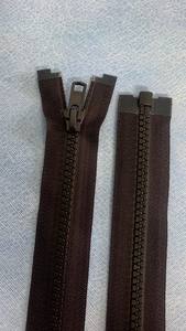 Size 5 - Brown (Molded plastic) Open ended YKK Zipper