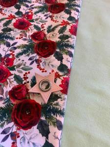 Other: 35mm Star PU Leather sew on Eyelet - Pink