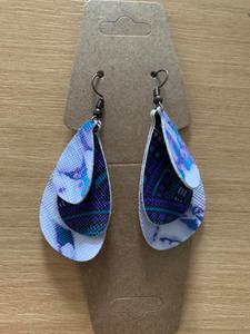 Marble Makes: Vinyl Drop Earrings - Style 1