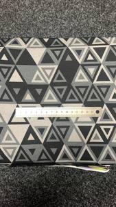 Bamboo French Terry: Triangle - Black - Mega - Bamboo French Terry