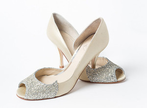 Products: Sabreen Antique Peep Toe Wedding Shoe margaretwraybridal