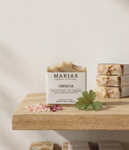 Soaps: Hiraya Bar | Grass-fed Tallow, Pink Himalayan Salt & Rose Geranium