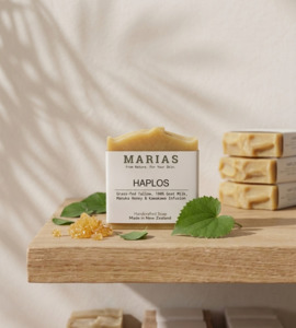 Soaps: Haplos Bar | Grass-fed Tallow, Goat Milk, Manuka Honey & Kawakawa