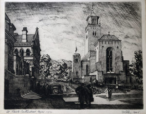 Products: Fred EllisSt Paul's Cathedral Wellington1945 – Mariette Prints