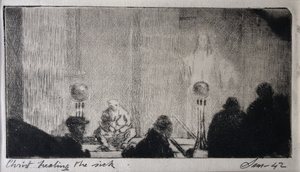 Products: Sam CairncrossChrist healing the sick1942SOLD – Mariette Prints