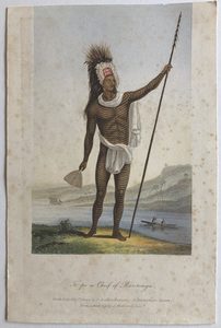 Products: George Baxter after Reverend John WilliamsTe po a Chief of Rarotonga1839 – Mariette Prints