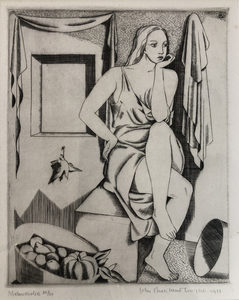 Products: John Buckland WrightMelancholie1933SOLD – Mariette Prints