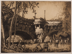 Products: Frank BrangwynThe Pont Neuf, Paris, No. 11916SOLD – Mariette Prints