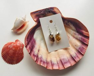 Products: Crystal Earrings Citrine - Marigold and Amber